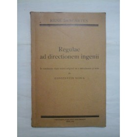 REGULAE AD DIRECTIONEM INGENII  -  RENE DESCARTES